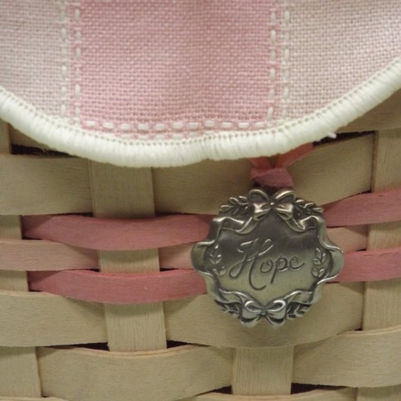 Longaberger 2001 Horizon of Hope /A.C.S. Basket Combo Complete with Lid - Picture 4 of 16